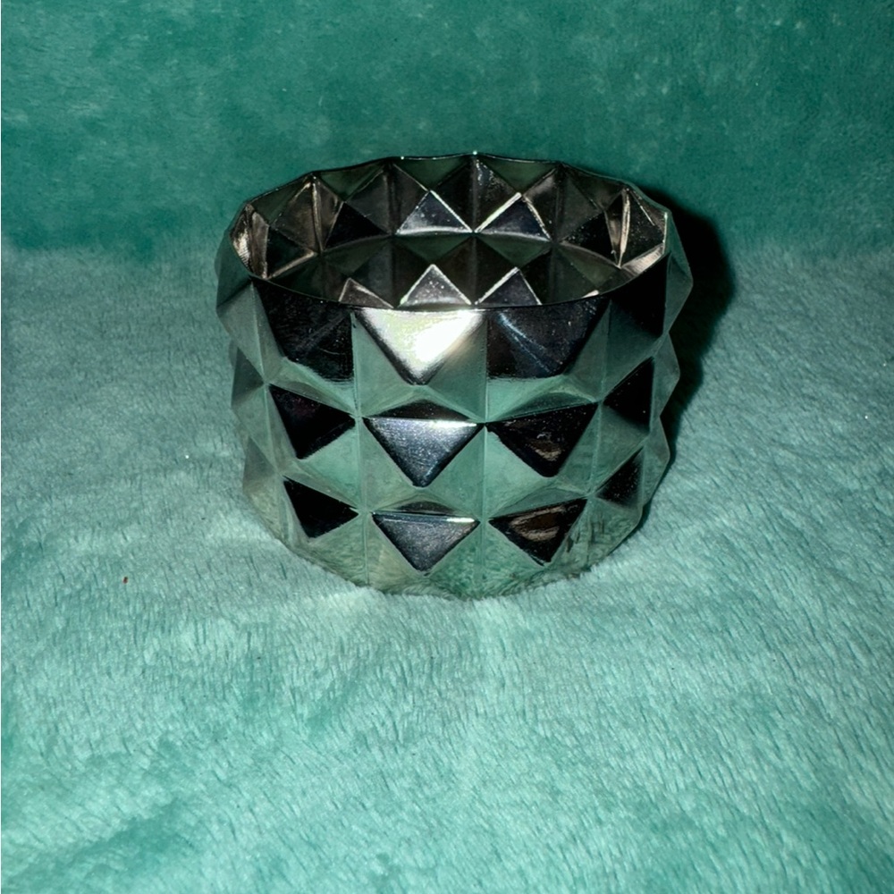 Silver Studded Bangle Bracelet.